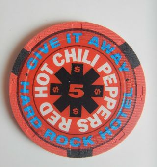 Hard Rock Hotel Las Vegas Le Red Hot Chili Peppers $5 Casino Chip