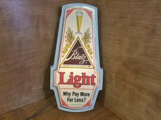 Vintage 1980’s Blatz Light Beer Sign (lighted)