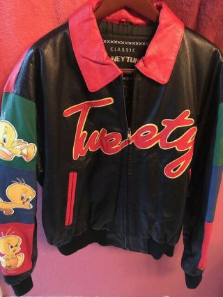Tweety Bird Leather Jacket Looney Tunes
