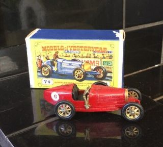 Models Of Yesteryear Matchbox By Lesney Supercharged Bugatti Type 35 Y - 6 Car