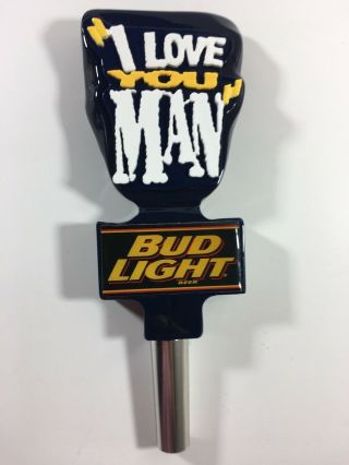 Bud Light I Love You Man 1996 Beer Keg Tap Handle Knob Rare Vintage