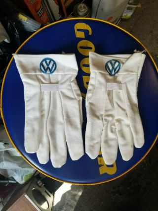 Vintage Vw Volkswagen Dealer Dealership Plant Gloves Rare Nos