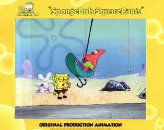 " The Very Best " Spongebob Production Cel 6579 " Hooky "
