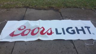Coors Light - Budweiser - Bud Light - Miller Lite Beer Banner 2 Pack.