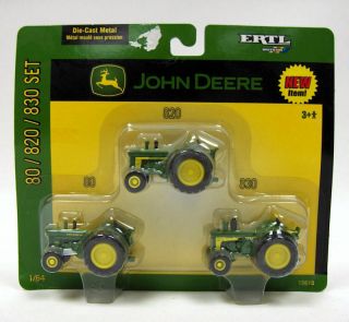 1/64 Ertl John Deere 80/820/830 3 - Piece Set