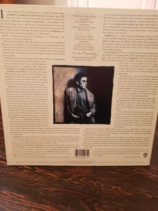 Paul simon graceland vinyl 1986 Warner Bros.  Records Inc. 3