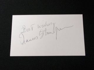 Frances Sternhagen Autograph Signed 3x5 Index Card Jsa
