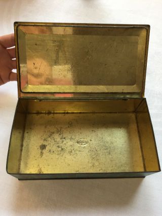 Vintage Art Deco Canco Candy Tin Metal Box Art Noveau Antique 4