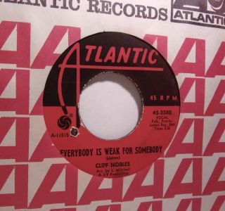 Soul 45 - Cliff Nobles - Your Love Is All I Need - Vg,