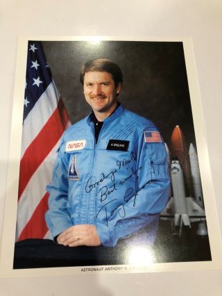 Anthony W.  England Nasa Astronaut Signed 8 " X 10 " Color Photo