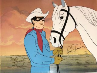 Lone Ranger Limited Edition Hand Painted Cel Signed By Lou Scheimer