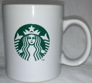 2011 Starbucks Mermaid Ceramic Coffee Mug Cup Siren Logo Green And White 16 Oz