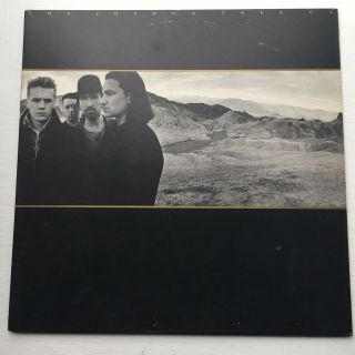U2 The Joshua Tree Gatefold Lp Record 1987 Island Records Rare Lp W/ Poster