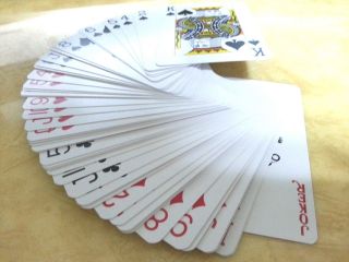 1 Set Double Decks Playing Cards Royal Brand Washable 100 Plastic,  2 Decks 4