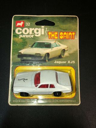 Corgi Juniors The Saint Jaguar Xjs Carded Vintage Real