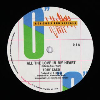Tony Caso - All The Love In My Heart 12 " - O - Hi - Nrg Vg,  Mp3
