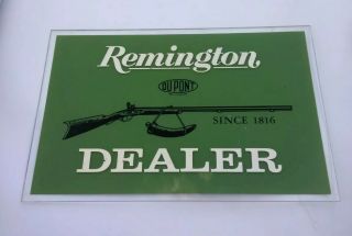 Vintage Remington Dupont Cartridges Rifle Pistol Store Display Sign Gun Ammo 70s