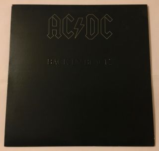 Ac/dc Back In Black Lp Vinyl Atlantic Sd 16018 Record