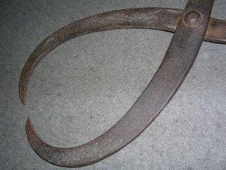 Rare Antique Dayton Brew Co.  Ice Tongs Hand Forged From Files 1800 ' s Brewery 6