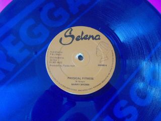 Barry Brown - Physical Fitness 1982 Uk 12 " Selena Blue Vinyl Dub/roots