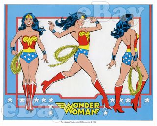 Rare Wonder Woman Cartoon Color Photo 1 Dc Comics