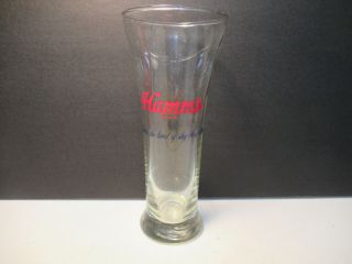 Hamms Beer Vintage Glass Clear Tall 7 " Old Pilsner Bar Ware Usa