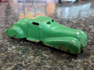 Vintage 1930 ' s Wyandotte Pressed Steel Air Flow Streamlined Coupe Toy Car 2