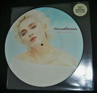Madonna The Look Of Love - 12 " Vinyl Picture Disc - Sire W8115tp 1987 Uk - Ex