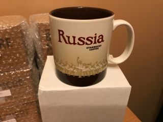 Starbucks Global Icon Russia 16 Oz Mug With Sku.