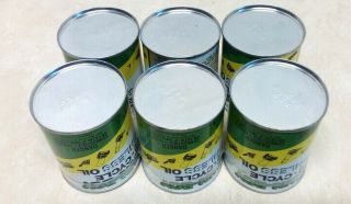 Vintage Six Pack of LAWN BOY 2 Cycle Ashless Oil Cans Un - opened 8 fl oz. 7