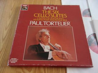 Emi Sls 1077723 Digital Js Bach - Six Suites For Solo Cello Paul Tortelier Nm