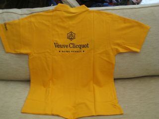 Veuve Clicquot Champagne Polo Shirt Size Large In Poly Bag 100 Cotton 2
