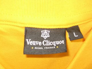 Veuve Clicquot Champagne Polo Shirt Size Large In Poly Bag 100 Cotton 6