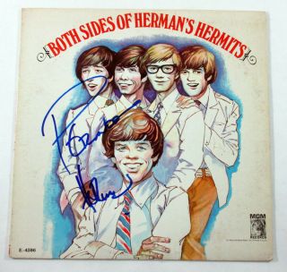 Peter Noone Signed Lp Record Album Both Sides Of Herman 