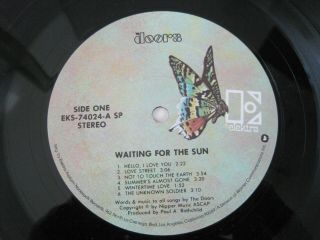 THE DOORS WAITING FOR THE SUN LP PSYCH NM - JIM MORRISON 3