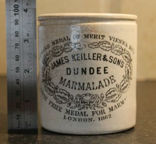 Vintage James Keiller Dundee Marmalade Stoneware Jar