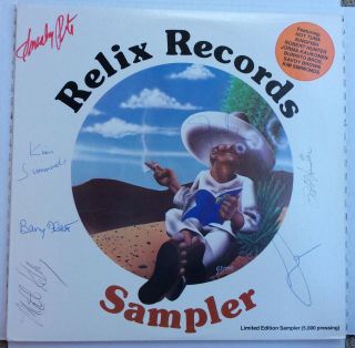 Signed Relix Records Sampler Lp 1985 - Limited Edition Of 100 Autographed