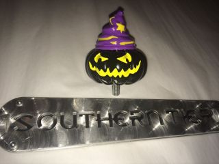 Southern Tier Tap Handle With Warlock Pumpkin Topper Items 15 " Length.