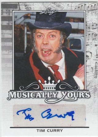 Tim Curry Rocky Horror Picture Show Annie Auto Leaf Musically Yours Autograph