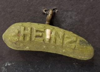 Antique Heinz 57 Co.  Pickle Charm Button Or Watch Fob