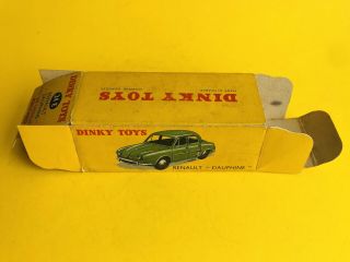 Box Only For Dinky Toys 24 E Renault Dauphine