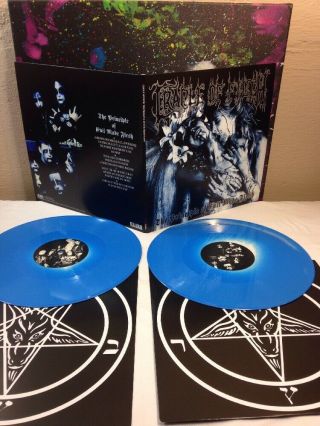 Cradle Of Filth ‎– The Principle Of Evil Made Flesh Lp Vinyl Blue Re Limited