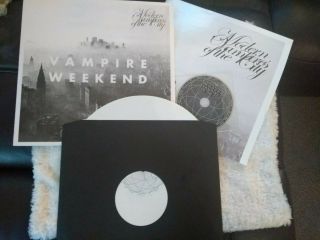 Vampire Weekend Modern Vampires Of The City Rare White Vinyl Cd & Poster