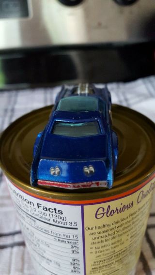 1969 Hot Wheel Number 7 Sugar Caddy Redline Blue 3