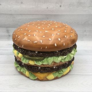 2007 Mcdonald’s Big Mac Ceramic Cookie Jar Big Mac Burger