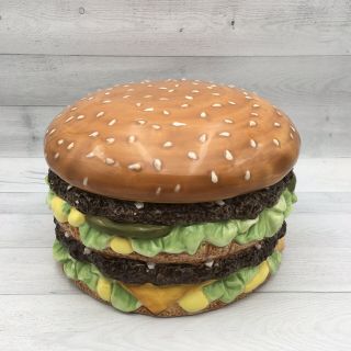 2007 McDonald’s BIG MAC Ceramic Cookie Jar Big Mac Burger 2