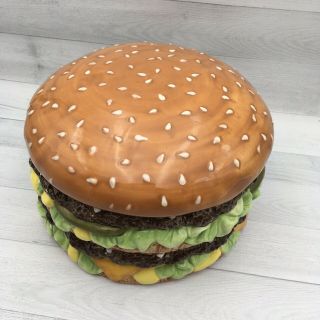 2007 McDonald’s BIG MAC Ceramic Cookie Jar Big Mac Burger 3