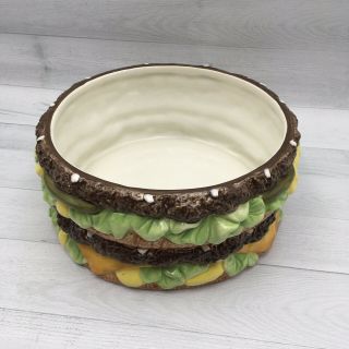 2007 McDonald’s BIG MAC Ceramic Cookie Jar Big Mac Burger 5