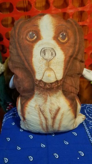Cut Sew Beagle Vintage Pillow Basset Hound Dog