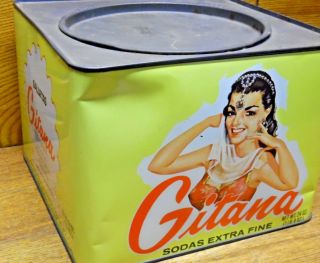 Vintage Galletas Gitana Sodas Extra Fine Tin 2